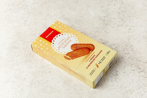 Печенье Полезный завтрак мед-овсяные хлопья