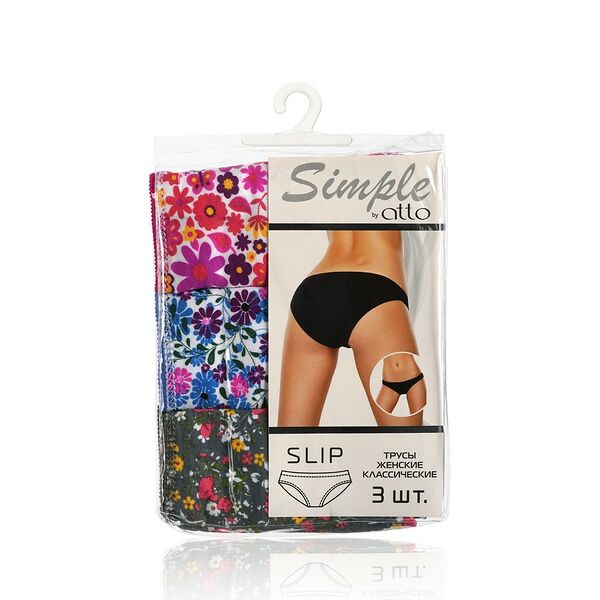 Женские трусы Atto Simple TK-39, L, 3шт