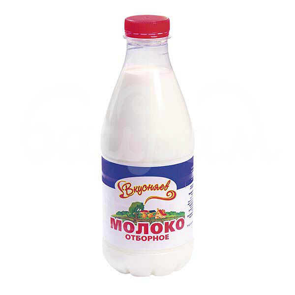 Молоко Отборное Вкусняев 3.4-4.2% 930гр Пастеризованное пэт