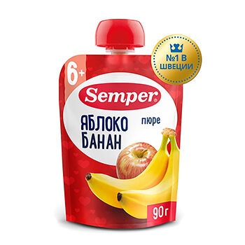 Пюре Semper яблоко-банан