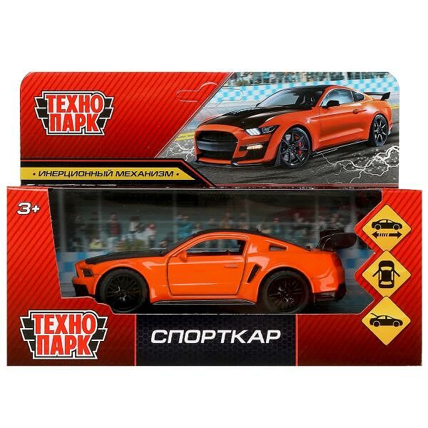 Машина металл Спорткар 12 см двери багаж инерц кор Технопарк