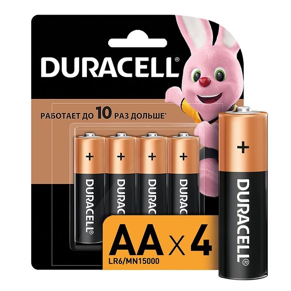 Батарейки Duracell АА LR6 MN1500 4 шт