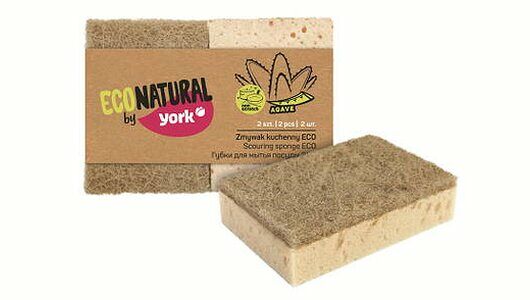 Губки для мытья посуды York Eco Natural 10х7х2,5 см