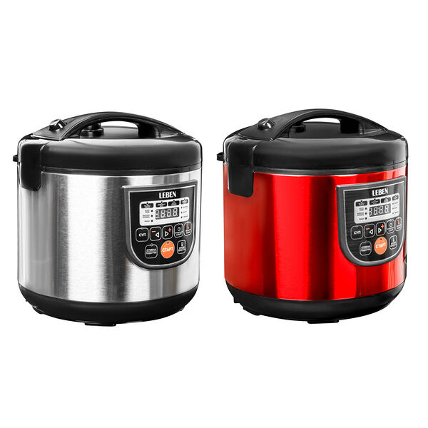 Leben мультиварка электрическая 5л, 860вт, 16 программ, мультиповар, 2 цвета