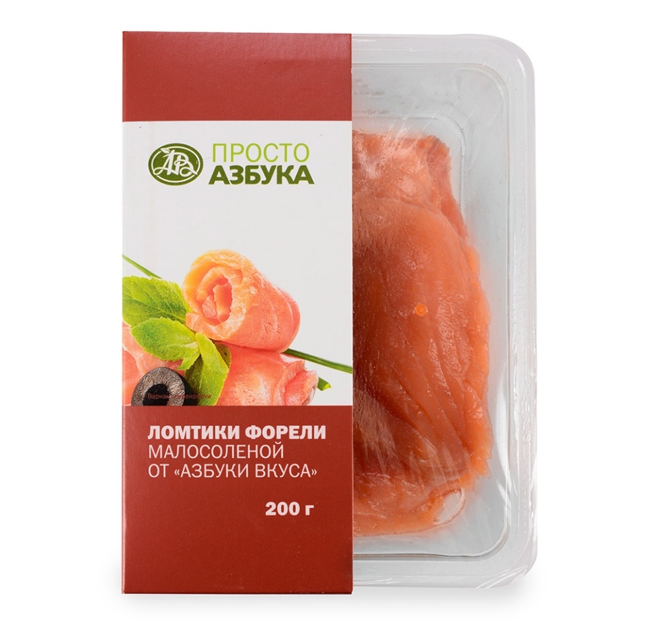 

Форель малосоленая ломтики «Азбука вкуса» 200 г, Россия