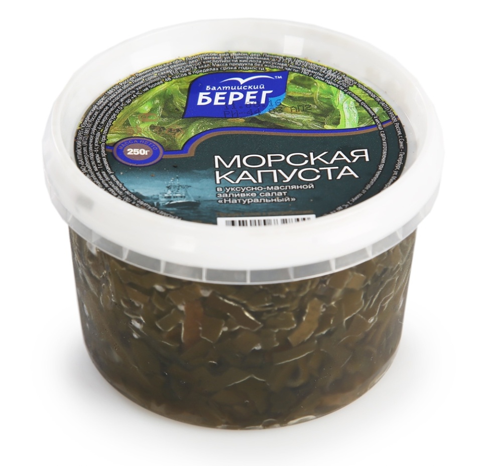 

Салат из морской капусты натуральный, «Балтийский берег», 250 г, Россия