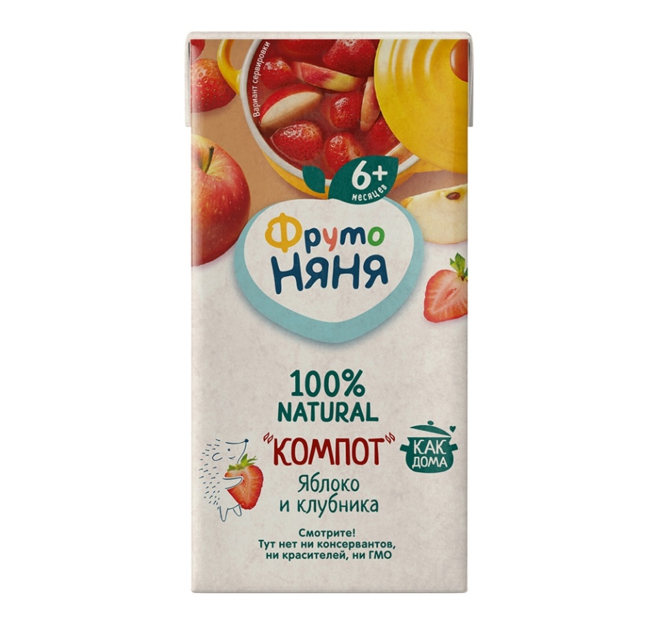

Компот ФрутоНяня яблоко и клубника