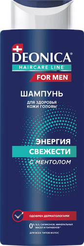 

Шампунь для волос Deonica For Men Энергия свежести 380 мл