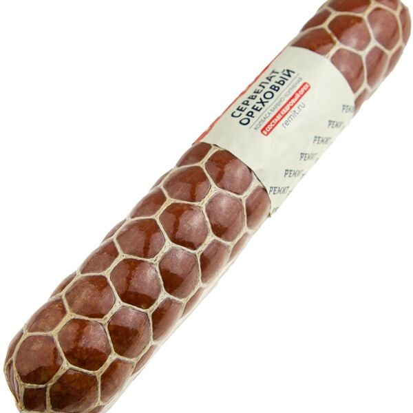 Колбаса Ремит Сервелат ореховый варено-копченый 0.2-0.4кг