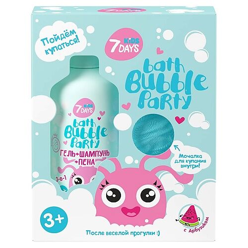 Подарочный набор 7Days После веселой прогулки 3 в 1 с ароматом арбуза с 3 лет