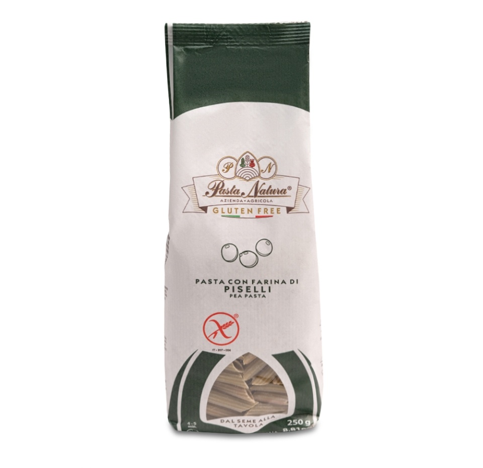 

Макаронные изделия Pasta Natura Пенне из зелёного горошка Италия 250 г