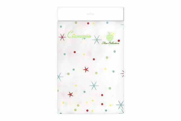 Скатерть Фантазия полиэтиленовая одноразовая 110х140 см