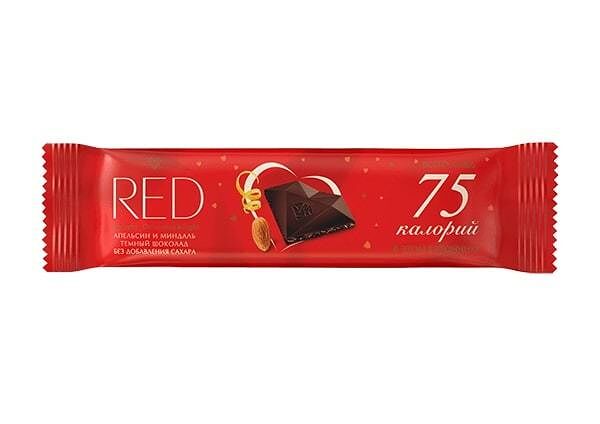 Шоколад тёмный RED Апельсин и миндаль
