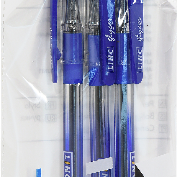 Набор шариковых ручек LINC Glycer синий, 0,7мм, Арт. 162373, 3шт