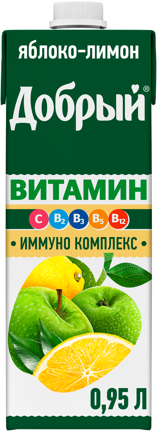 

Напиток Добрый сокосодержащий яблоко-лимон