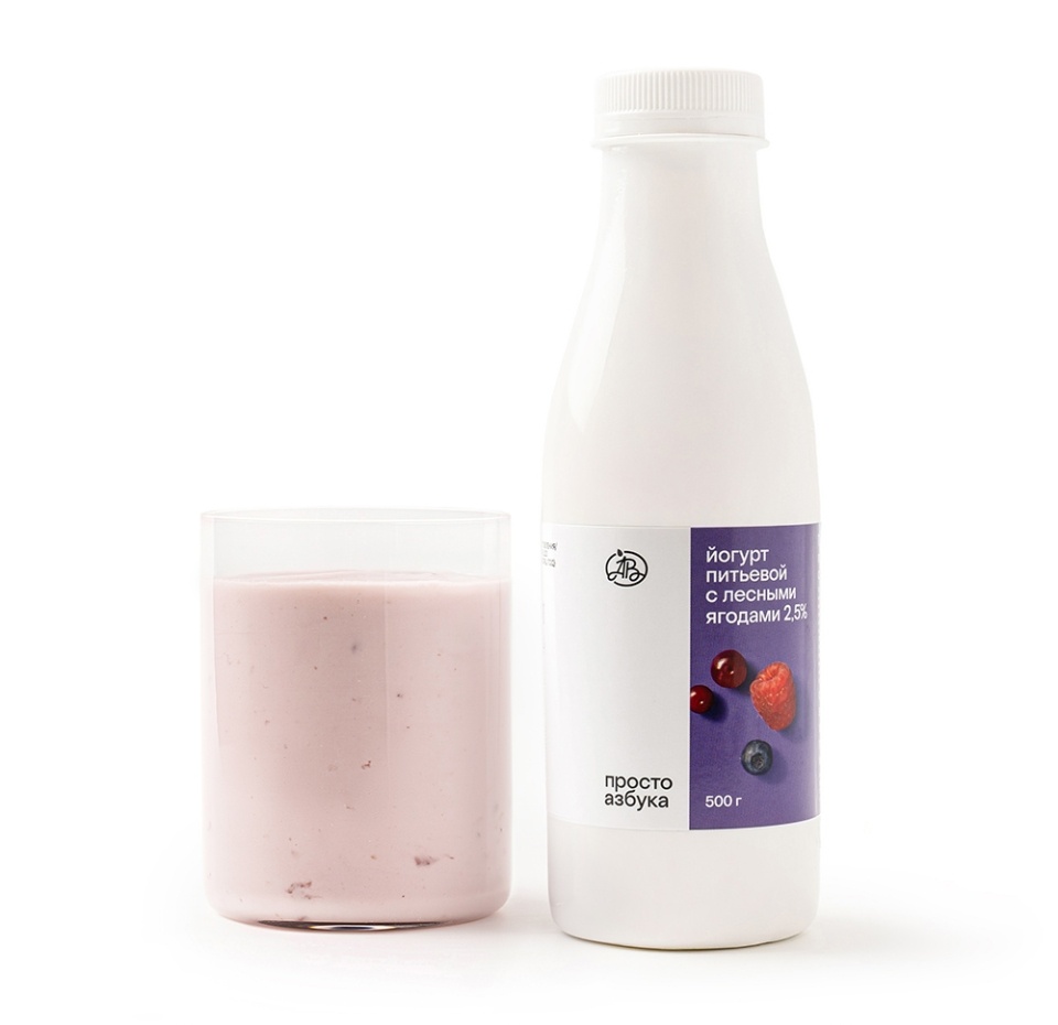

Йогурт питьевой Просто Азбука с лесными ягодами 2.5% БЗМЖ 500 г