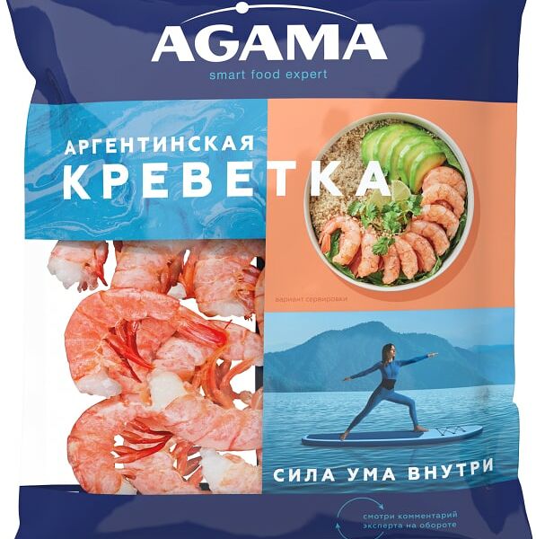 Креветка (лангустины) Agama Аргентинские сыромороженые 850г