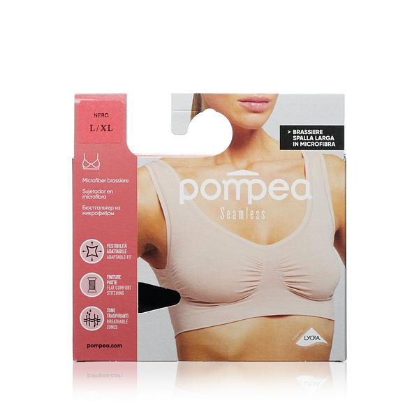 Женский бюстгалтер Pompea Seamless Comfort Nero L / XL