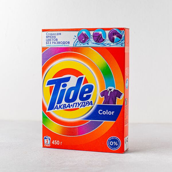 Стиральный порошок Tide Аквапудра Color для цветного белья, 450 гр