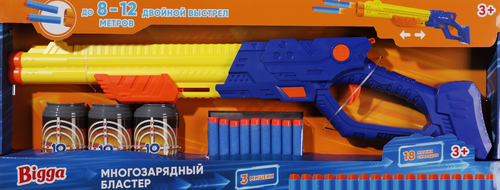 

Набор игровой BIGGA Бластер с мягкими снарядами, 22 предмета, Арт. 914012060