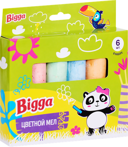

Набор цветного мела Bigga 6 цветов
