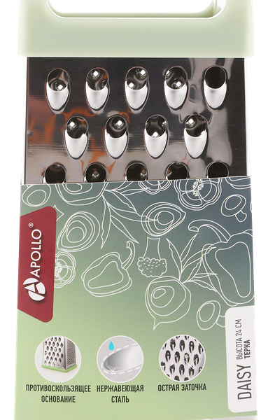 Терка APOLLO Daisy, нержавеющая сталь, пластик