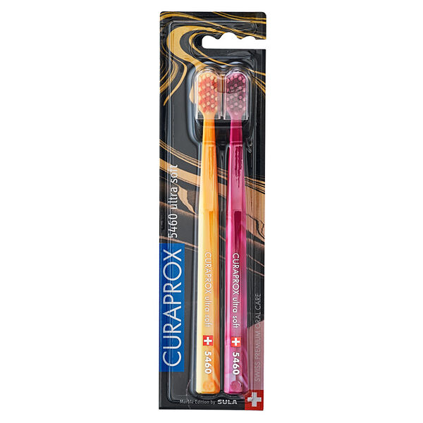 Curaprox набор зубных щеток ультрамягкие №2 CS5460/2 Duo Marble 2023