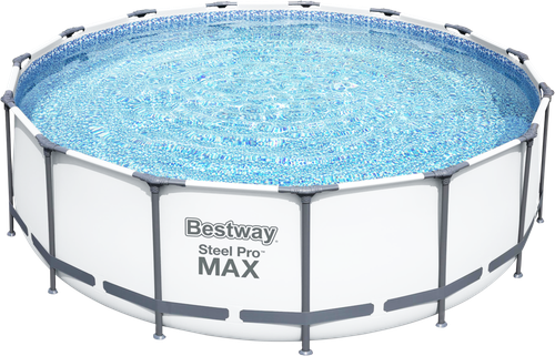 

Бассейн каркасный Bestway Steel Pro Max 16015 л 457х122 см с фильтром-насосом лестницей и тентом