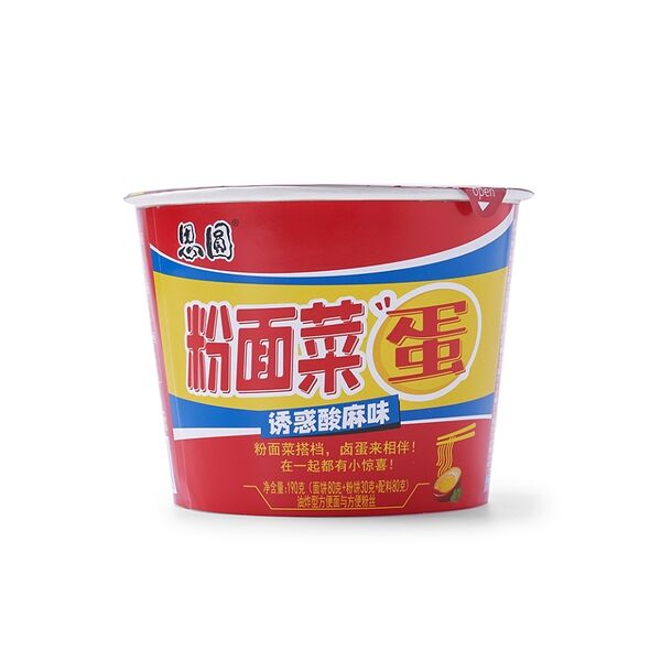 Лапша быстрого приготовления Siyuan кисло-острая с маринованным яйцом