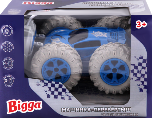 

Игрушка BIGGA Машинка-перевертыш 15,5см, на радиоуправлении, со световыми и звуковыми эффектами Арт. RC5105