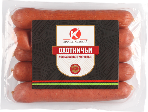 

Колбаски полукопченые КРОНШТАДТСКИЙ Охотничьи, 300г