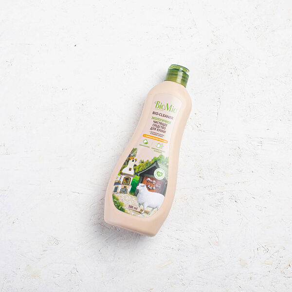 Экологичное чистящее средство для кухни с экстрактом хлопка и ионами серебра