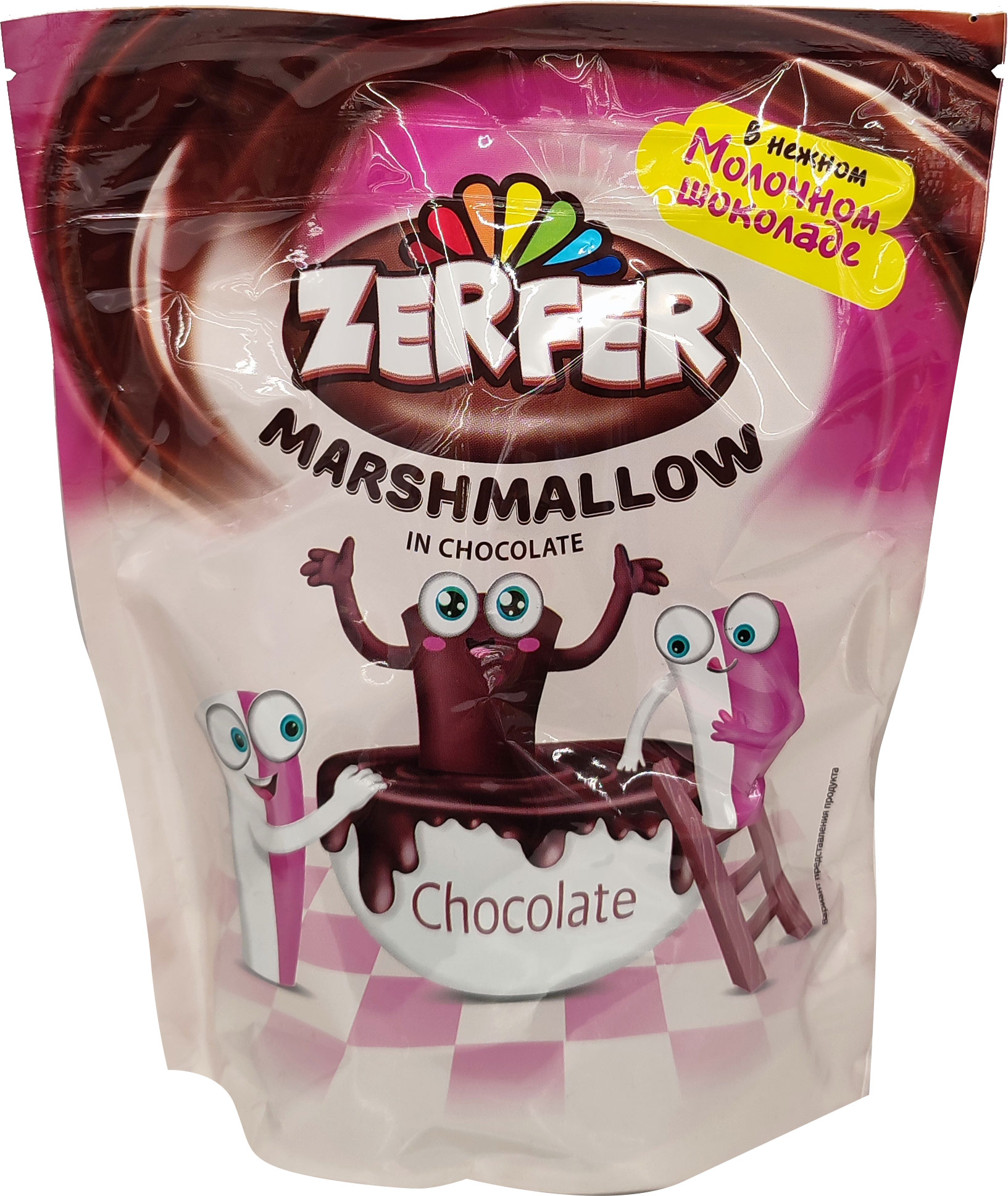 

Маршмеллоу Zerfer молочный шоколад клубника сливки