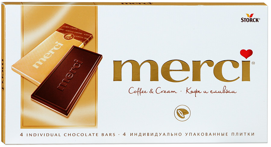 

Шоколад Merci Кофе и сливки 100 г