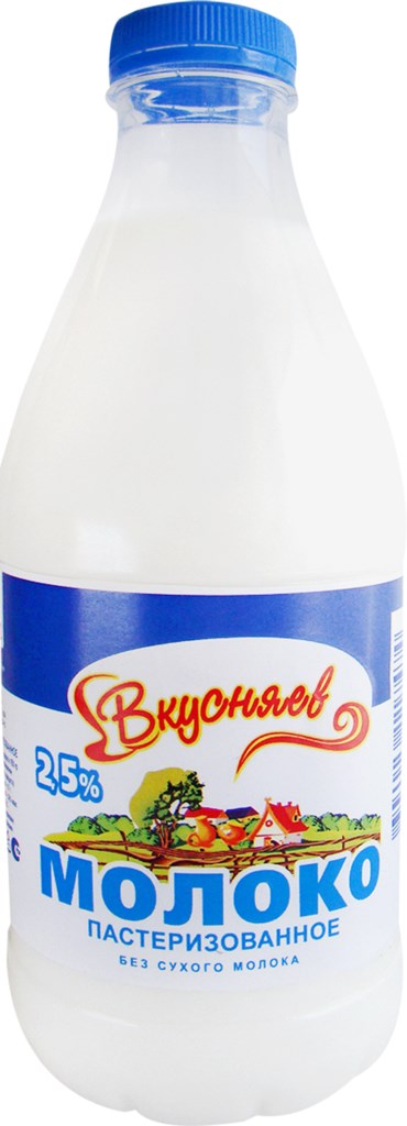 

Молоко Вкусняев пастеризованное 2.5%, 930 мл