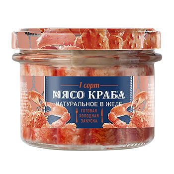 Мясо краба Путина камчатского в желе
