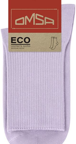Носки женские Omsa Eco 254 с высоким паголенком Lilla лиловый Размер 35-38