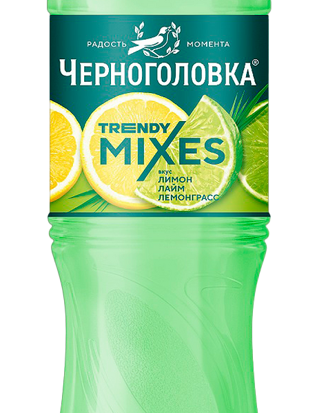 Напиток Черноголовка Trendy Mixes Лимон-лайм-лемонграсс газированный, 500мл