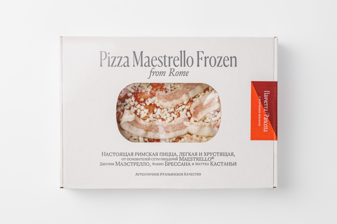 

Пицца Maestrello Римская панчетта 415 г