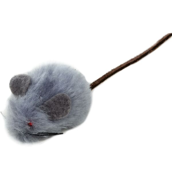 Игрушка для кошек Мышь меховая, 4,5 см (2 шт.)