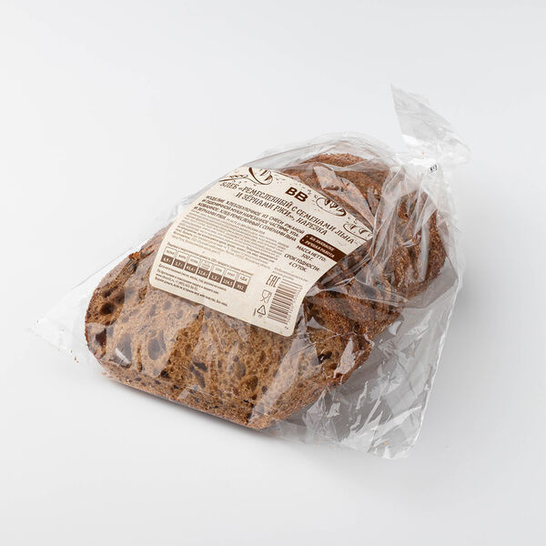 Хлеб Ремесленный с семенами льна и зернами ржи 300 г