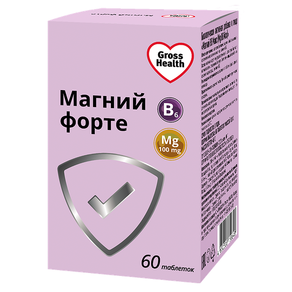 Gross Health Магний В6 Форте таблетки 60 шт