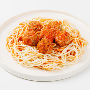 Фрикадельки из курицы и говядины в томатном соусе с макаронами, Халяль, 280г