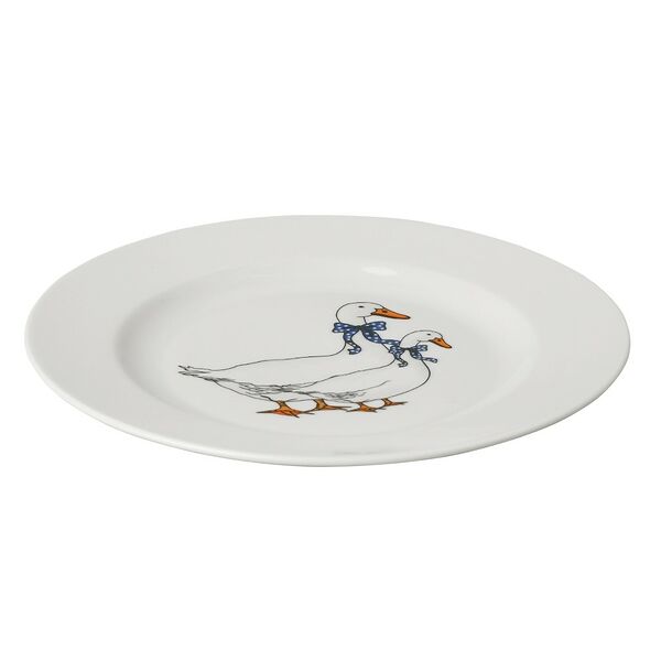Тарелка обеденная Добруш Гуси, 24 см, фарфор