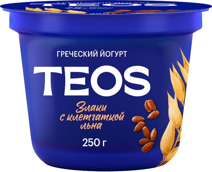 

Йогурт Teos греческий злаки с клетчаткой льна 2 % 250 г