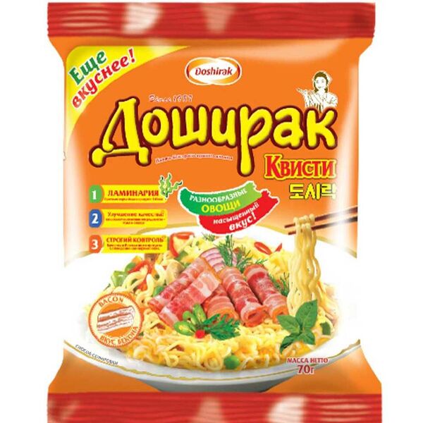 Лапша Доширак Квисти со вкусом бекона