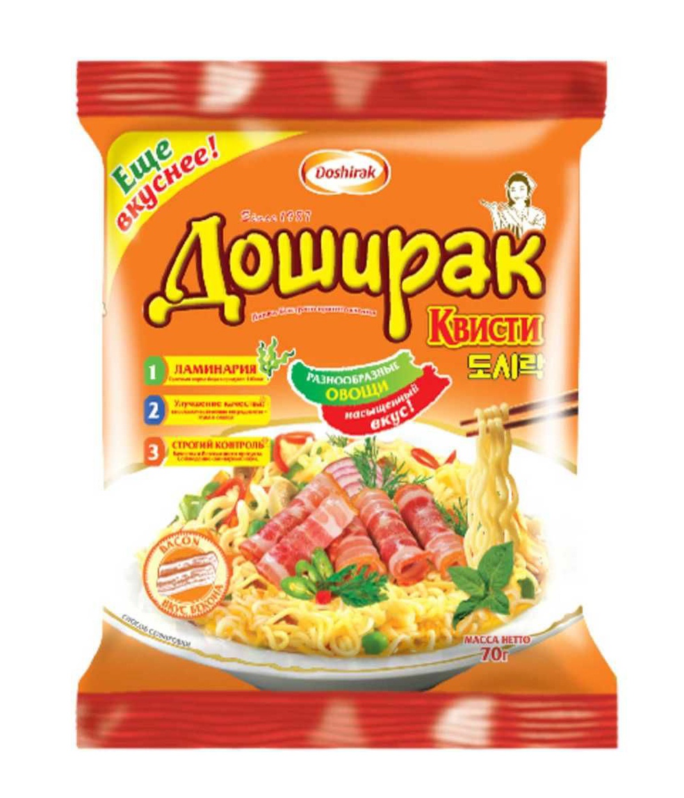 

Лапша Доширак Квисти со вкусом бекона, 70 г