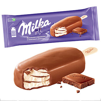 Мороженое-эскимо Milka в молочном шоколаде 62г