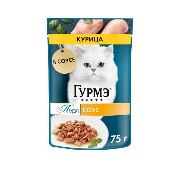Консервы для котов Гурмэ Перл курица соус 75г
