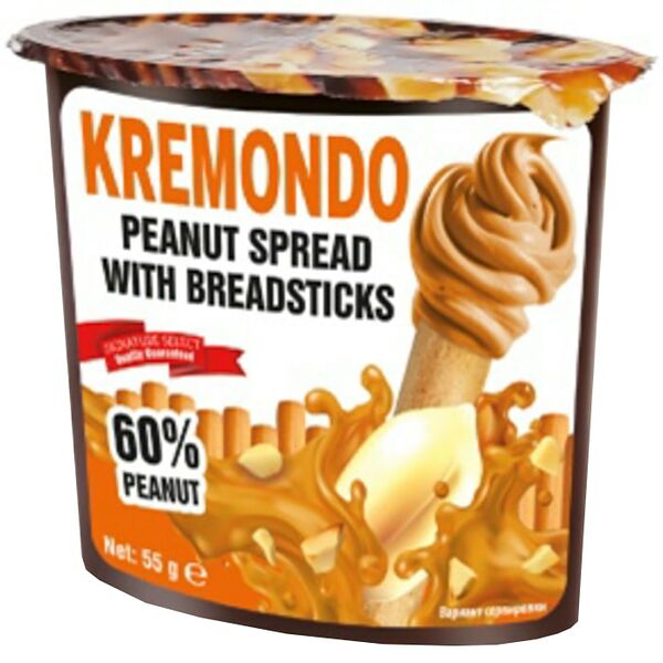 Паста Kremondo арахисовая с хлебными палочками 55г